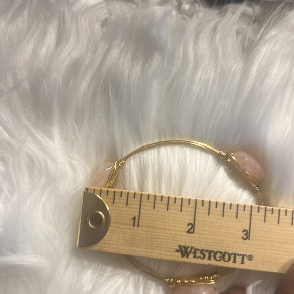 Bourbon and Boweties Pink Oval Quartz Bangle - Picture 7 of 7